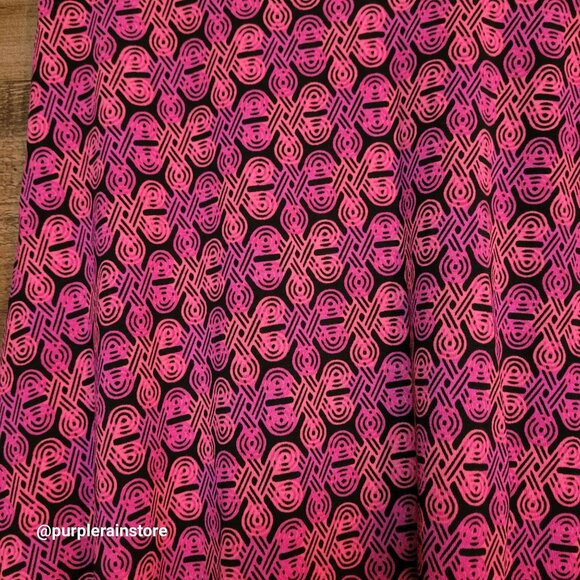 LulaRoe Maxi Skirt XXS Geometric Vibrant Colorful Retro Boho Art To Wear NWT - Picture 3 of 10